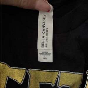 Bella Canvas Kids Black Tee with Gold Accents